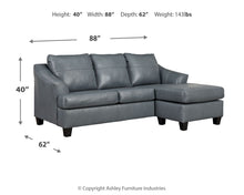 Load image into Gallery viewer, Genoa - Sofa Chaise - Steel