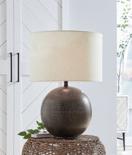 Load image into Gallery viewer, Hambell - Metal Table Lamp - Black / Gold Finish