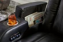 Load image into Gallery viewer, Caveman Den - Power Reclining Sofa With Adj Headrest - Midnight