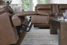 Load image into Gallery viewer, Vonryan - Power Reclining Sofa With Adj Headrest - Tobacco