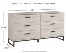 Load image into Gallery viewer, Socalle - Six Drawer Dresser
