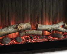 Load image into Gallery viewer, Entertainment Accessories - Fireplace Insert With Faux Birch Log Set - Black