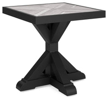 Load image into Gallery viewer, Beachcroft - Square End Table - Black / Light Gray