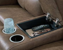 Load image into Gallery viewer, Beckley Place - Power Reclining Loveseat With Console / Adjustable Headrest - Earth