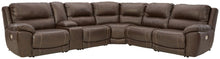 Load image into Gallery viewer, Dunleith - Power Sectional 6 Pc - Chocolate