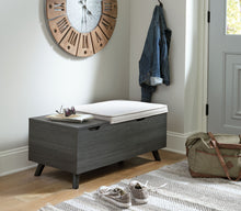 Load image into Gallery viewer, Yarlow - Storage Bench - Dark Gray