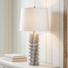 Load image into Gallery viewer, Desmont - Marble Table Lamp - White / Beige / Gray