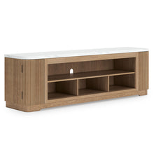 Load image into Gallery viewer, Camdill - XL TV Stand With Fireplace Option - Light Brown