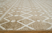 Load image into Gallery viewer, Bunchly - 5' x 7' Rug - Tan / Brown / Cream