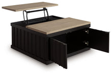 Load image into Gallery viewer, Rylandyn - Lift Top Cocktail Table - Black / Light Brown