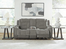 Load image into Gallery viewer, Mixed Motion - Power Reclining Loveseat With Console / Adjustable Headrest