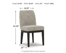Load image into Gallery viewer, Burkhaus - Dining UPH Side Chair (Set of 2) - Beige / Dark Brown