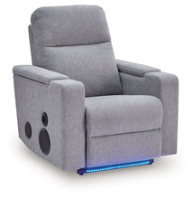 Load image into Gallery viewer, Pineland - Glider Power Recliner With Audio System - Pewter