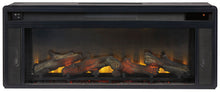 Load image into Gallery viewer, Foyland - 83" TV Stand With Electric Infrared Fireplace Insert - Black / Brown