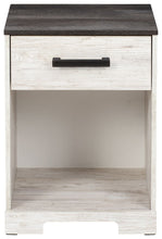 Load image into Gallery viewer, Shawburn - One Drawer Night Stand - Open Cubby - White / Black / Gray