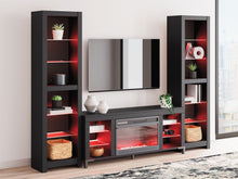 Load image into Gallery viewer, Cayberry - 3-Piece Entertainment Center With Electric Fireplace - Black