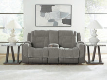 Load image into Gallery viewer, Mixed Motion - Power Reclining Loveseat With Console / Adjustable Headrest