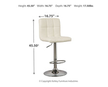 Load image into Gallery viewer, Bellatier - Adjustable Height Barstool (Set of 2)