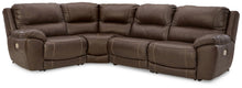 Load image into Gallery viewer, Dunleith - 4-Piece Power Reclining Sectional - Chocolate