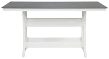 Load image into Gallery viewer, Transville - RECT COUNTER TABLE W/Umb OPT - Gray / White