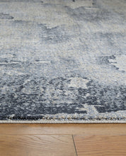 Load image into Gallery viewer, Langrich - 5' x 7' Rug - Blue / Gray / Cream