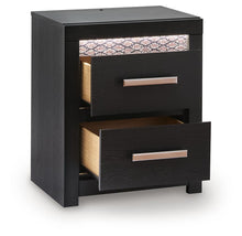 Load image into Gallery viewer, Shoralli - Two Drawer Night Stand - Black