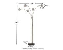 Load image into Gallery viewer, Winter - Metal Arc Lamp - Silver Finish
