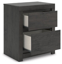 Load image into Gallery viewer, Fraluna - Two Drawer Night Stand - Charcoal