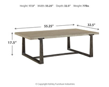 Load image into Gallery viewer, Dalenville - Rectangular Cocktail Table - Gray