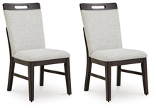 Load image into Gallery viewer, Neymorton - Dining Upholstered Side Chair (Set of 2) - Light Gray / Brown