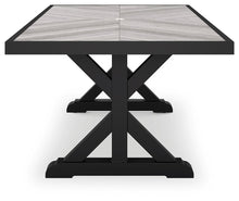 Load image into Gallery viewer, Beachcroft - Rectangular Dining Table With Umbrella Option - Black / Light Gray
