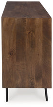 Load image into Gallery viewer, Dreggan - Accent Cabinet - Brown / Gold Finish