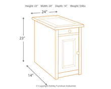 Load image into Gallery viewer, Tyler Creek - Chair Side End Table - Grayish Brown / Black