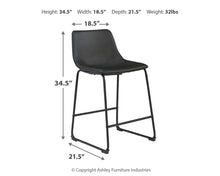 Load image into Gallery viewer, Centiar - Upholstered Barstool (Set of 2)