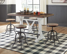 Load image into Gallery viewer, Valebeck - Rectangular Dining Room Counter Table - White / Brown
