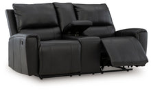 Load image into Gallery viewer, Glossmore - Reclining Loveseat With Console - Black