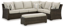 Load image into Gallery viewer, Brook Ranch - Sofa Sectional, Bench With Cushion (Set of 3) - Brown