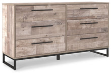 Load image into Gallery viewer, Neilsville - Six Drawer Dresser - Vinyl-Wrapped - Whitewash