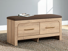 Load image into Gallery viewer, Kinlanni - Bedroom Upholstered Storage Bench - Tan / Brown