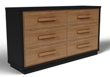 Load image into Gallery viewer, Kozmour - Six Drawer Dresser - Black / Brown