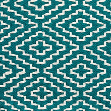 Load image into Gallery viewer, Brynnsen - Pouf - Teal / Ivory