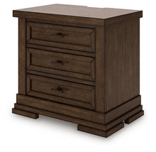 Load image into Gallery viewer, Taffenbrook - Three Drawer Night Stand - Medium Brown
