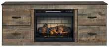 Load image into Gallery viewer, Trinell - TV Stand With Electric Fireplace - Brown