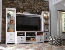 Load image into Gallery viewer, Willowton - Entertainment Center With Fireplace Option