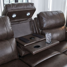 Load image into Gallery viewer, Crossplex - Power Reclining Sofa With Adjustable Headrest - Smoke
