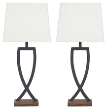 Load image into Gallery viewer, Makara - Metal Table Lamp (Set of 2) - Black / Brown