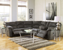 Load image into Gallery viewer, Tambo - Right Arm Facing Loveseat With Console 2 Pc Sectional - Pewter