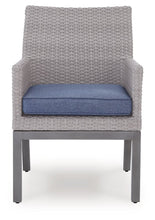 Load image into Gallery viewer, Half Moon Beach - Arm Chair With Cushion (Set of 2) - Blue / Gray