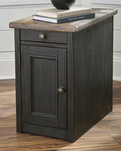 Load image into Gallery viewer, Tyler Creek - Chair Side End Table - Grayish Brown / Black