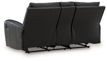 Load image into Gallery viewer, Glossmore - Reclining Loveseat With Console - Black